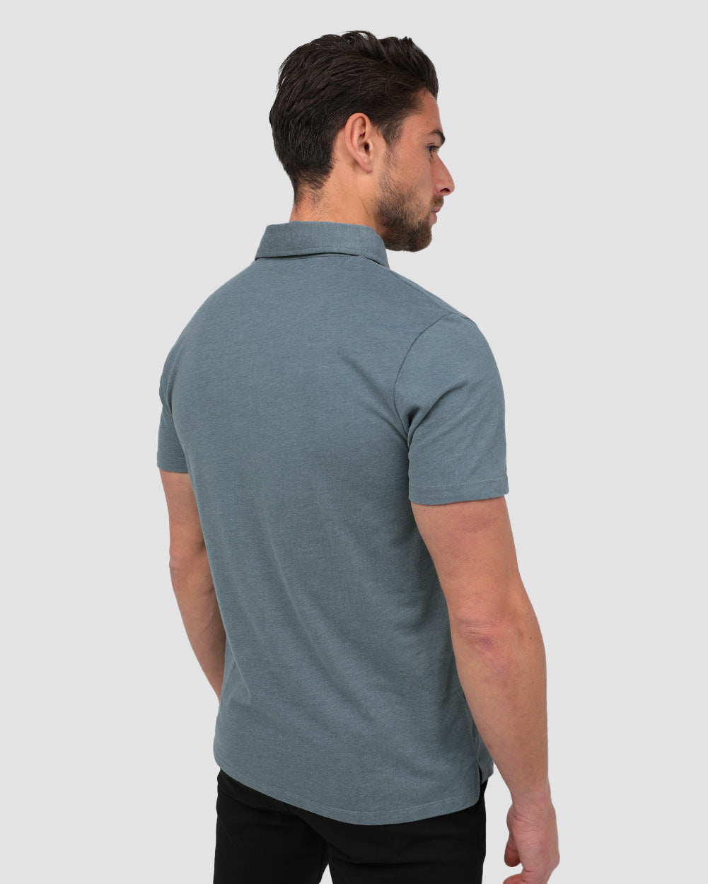 Polo - Branded-Indigo-Back--Model---M-Regular