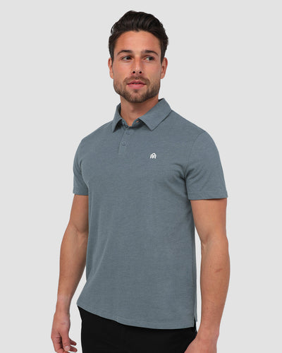 Polo - Branded-Indigo-Front--Model---M-Regular