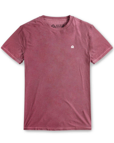 Active Tee-Maroon-Reg-Regular-Front--Model---L