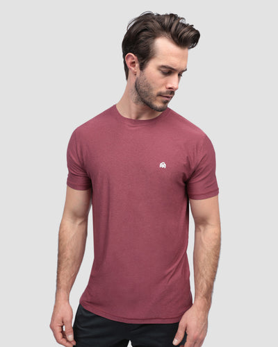 Active Tee - Branded-Maroon-Front--Alex---M-Regular
