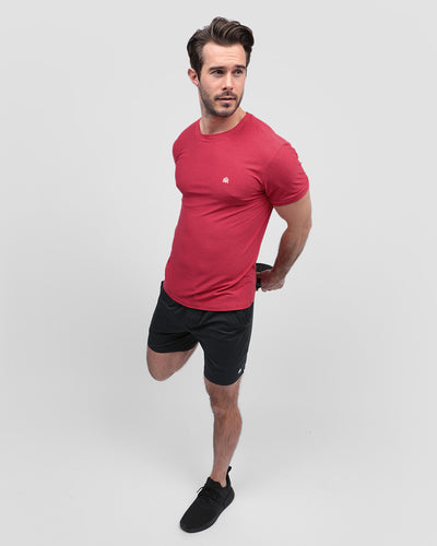 Active Tee - Branded-Red-Regular-Full--Model---L