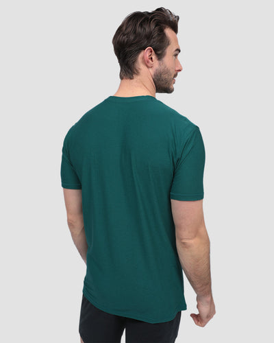 Active Tee - Branded-Teal-Regular-Back--Model---L