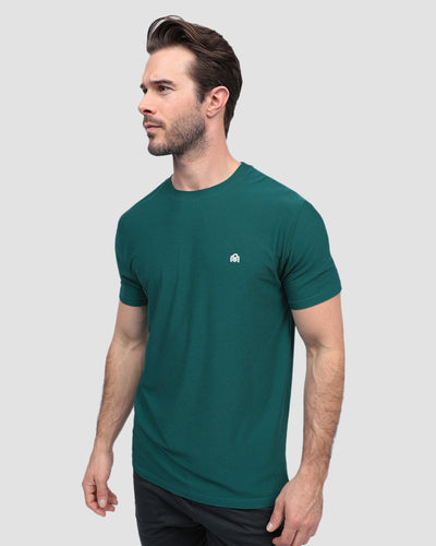 Active Tee - Branded-Teal-Regular-Front--Model---L