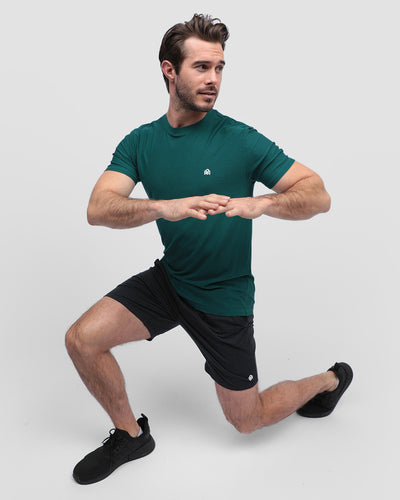 Active Tee - Branded-Teal-Regular-Full--Model---L