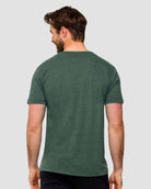 Henley Tee - Non-Branded-Forest Green-Regular-Back--Alex---M