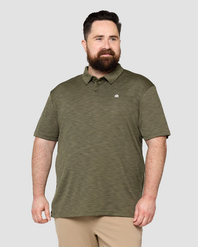 Performance Polo - Branded-Olive Green-Regular-Front--Ross---2X
