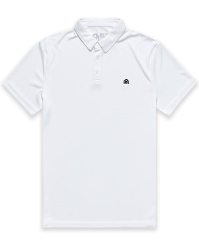 Performance Polo - Branded-White-Regular-Mock--Alex---M