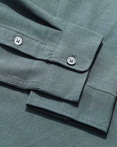 Long Sleeve Button Up-Indigo-Detail--Zach---L