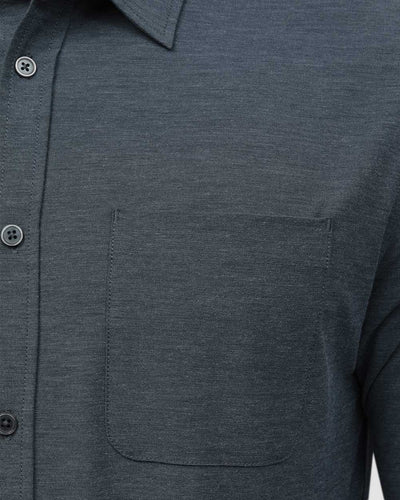 Long Sleeve Button Up-Navy-Detail4