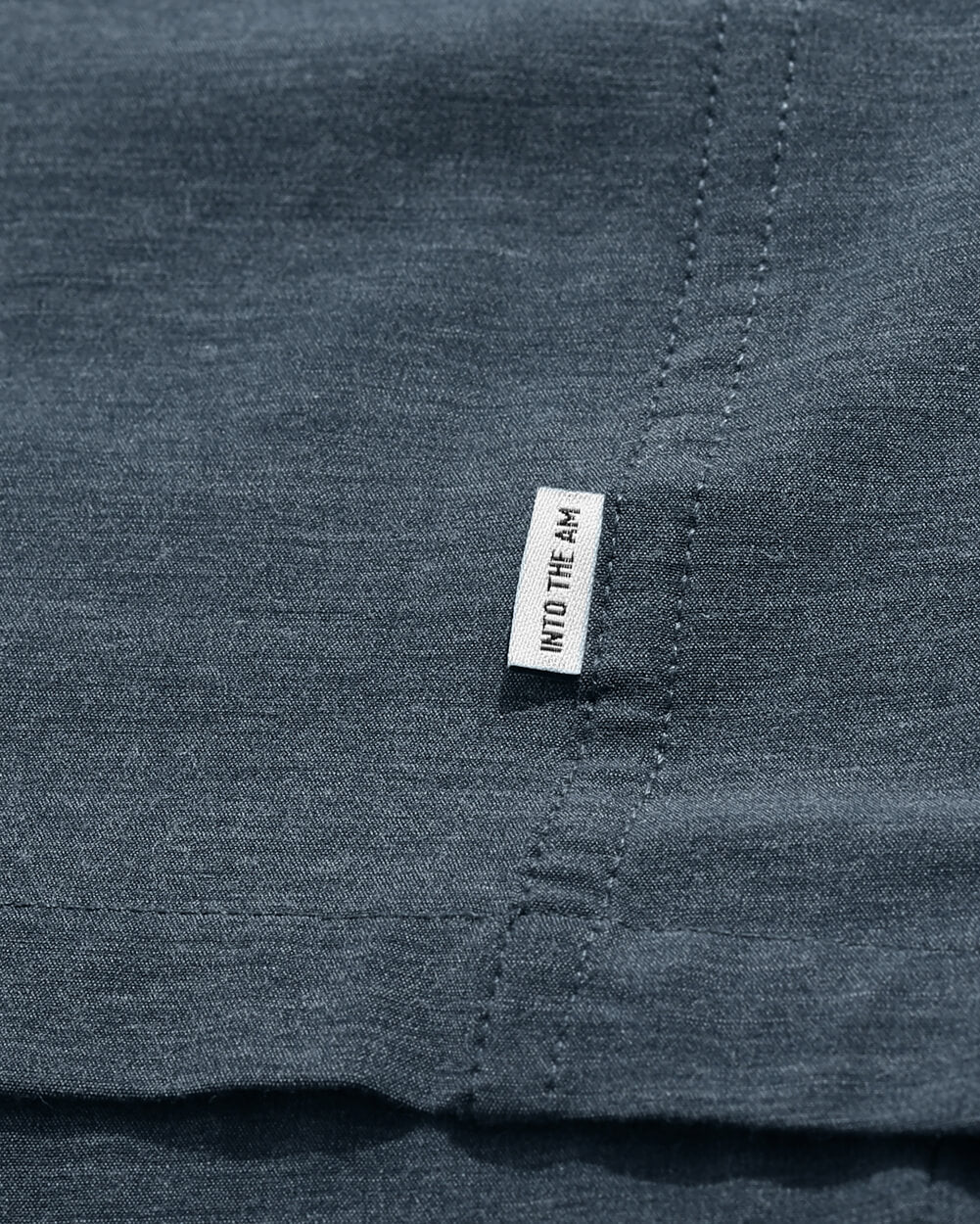 Long Sleeve Button Up-Navy-Detail 3