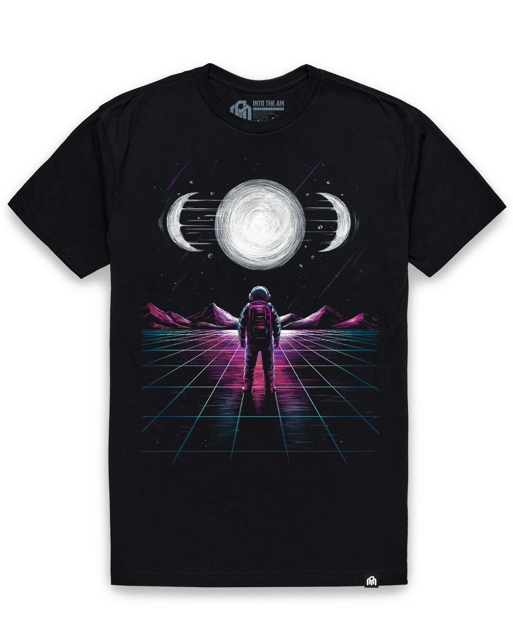 Celestial Pull Glow-in-the-Dark Tee-Black-Regular-Mock--Model---L