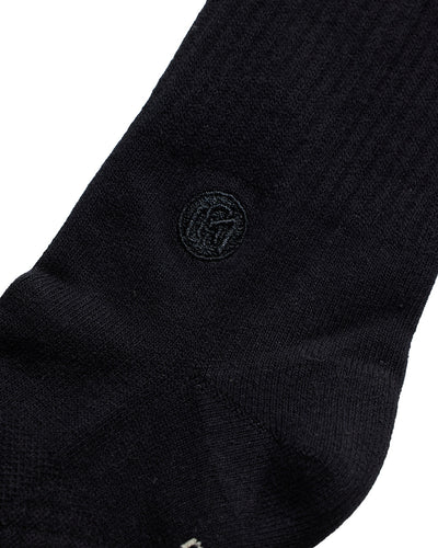 Core Crew Socks-Black-Regular