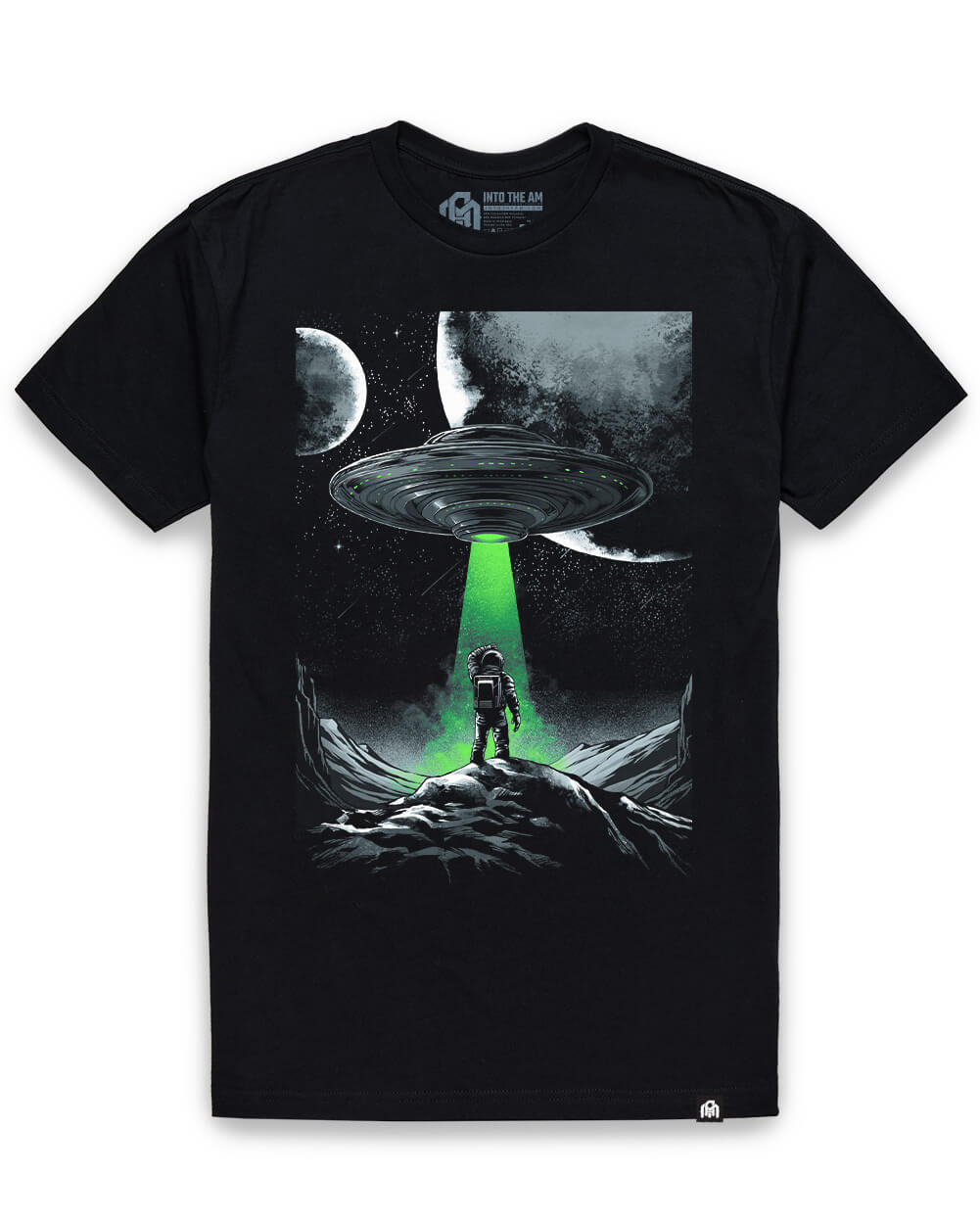 Cosmic Arrival Glow-in-the-Dark Tee-Black-Regular-Mock--Model---L