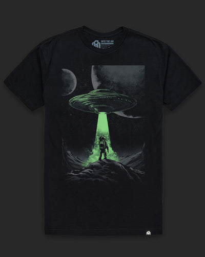 Cosmic Arrival Glow-in-the-Dark Tee-Black-Regular-Glow--Model---L