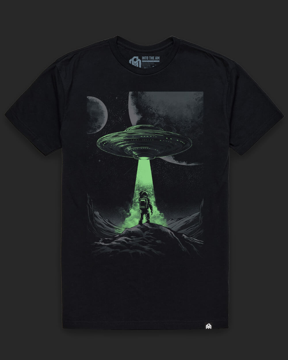 Cosmic Arrival Glow-in-the-Dark Tee-Black-Regular-Glow--Model---L