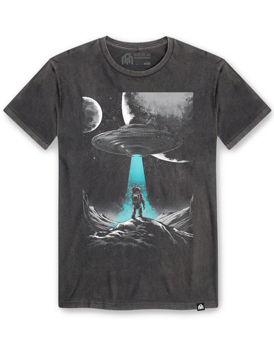 Cosmic Arrival Vintage Tee-Vintage Graphite Black-Regular-Mock--Model---L