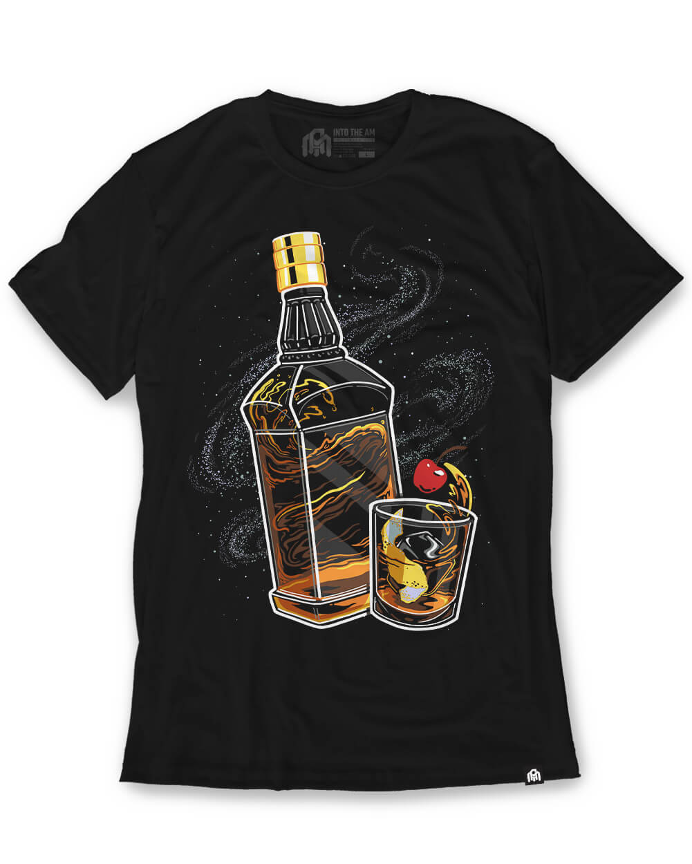 Cosmic Cocktail Tee-Black-Regular-Mock--Model---L