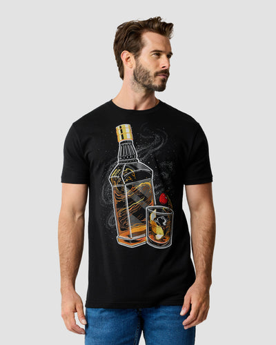 Cosmic Cocktail Tee-Black-Regular-Front--Model---L