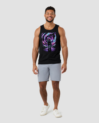 Cosmic Surge Tank-Black-Regular-Full--Model---L