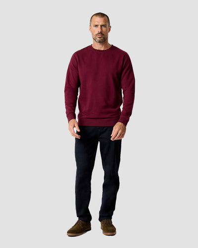 Crewneck Sweatshirt - Non-Branded-Dark Maroon-Regular-Full--Zac---L