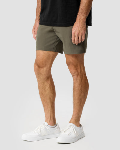 Daily Shorts-Dark Olive-7"-Regular-Front--Alex---31