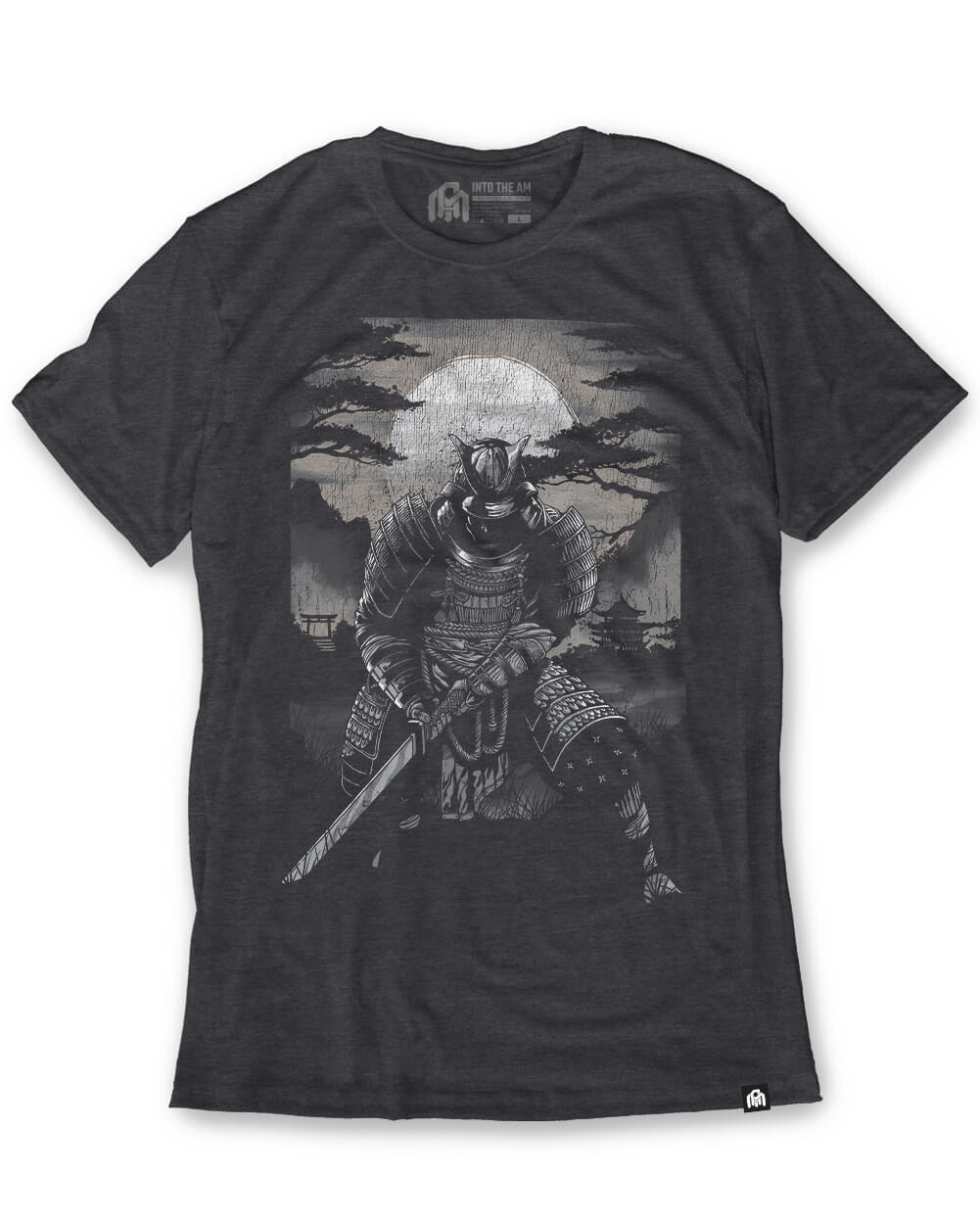 Dark Samurai Tee-Charcoal-Regular-Mock--Model---L