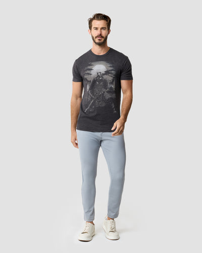 Dark Samurai Tee-Charcoal-Regular-Full--Model---L