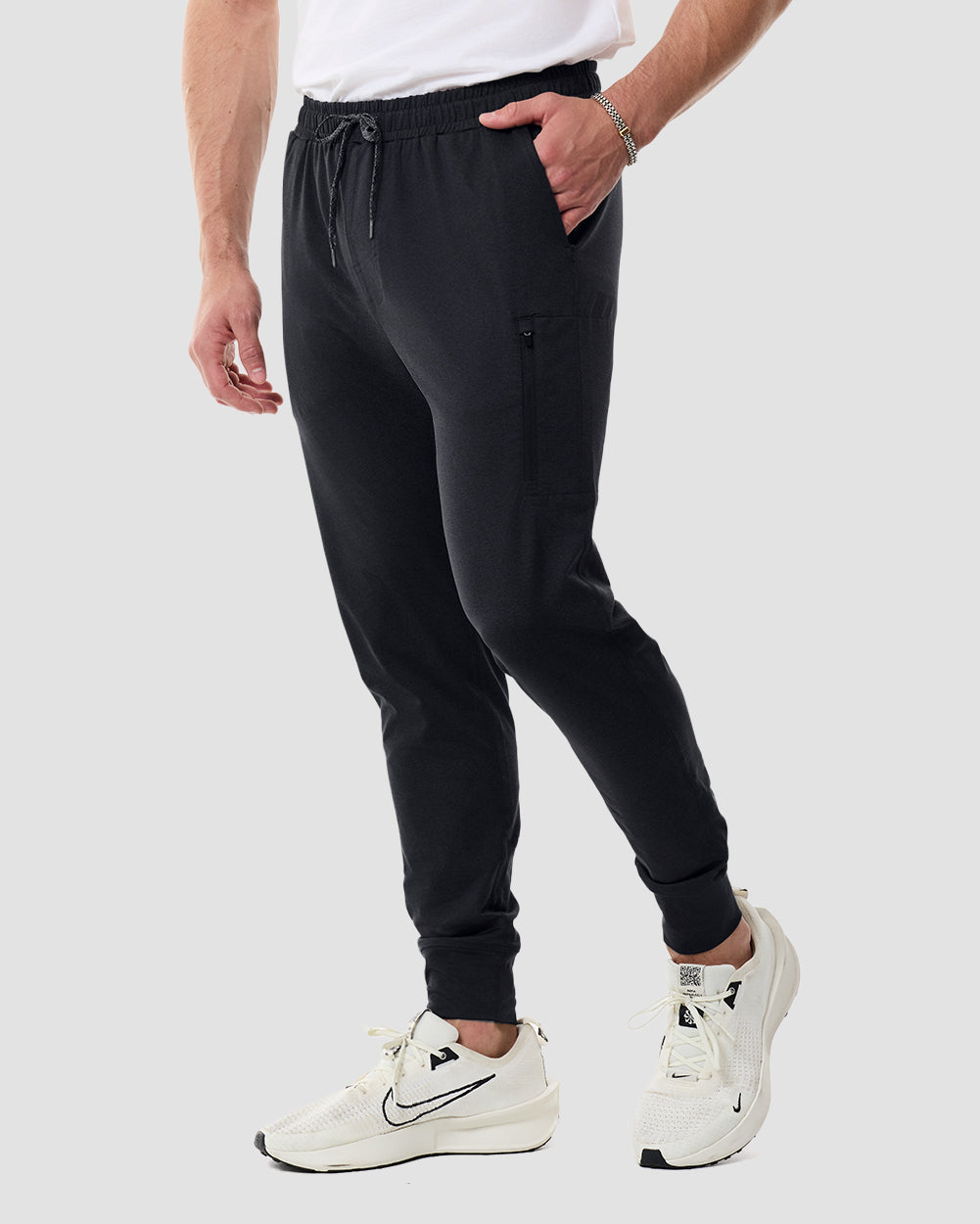Daybreak Performance Joggers - Non-Branded-Charcoal-Regular-Front--Model---L