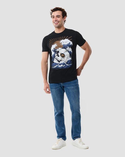 Dead Current Tee-Black-Regular-Full--Model---L