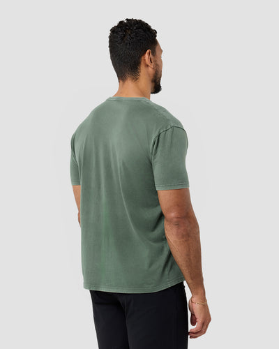 Deep Siege Vintage Tee-Vintage Royal Pine-Regular-Back--Model---L