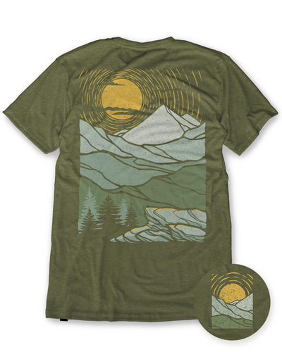 Emerald Ridge Tee-Olive Green-Regular-Mock--Model---L