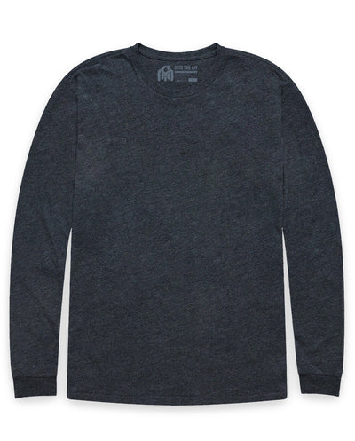 Long Sleeve Tee-Charcoal-Tall-Regular-Mock--Model---L