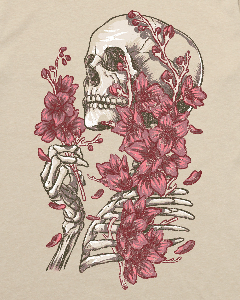 Eternal Blossom Tee-Cream-Regular-Swatch--Model---L