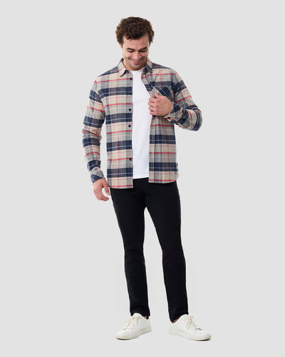 Fairbanks Flannel-Beige Multi-Regular-Full--Model---L