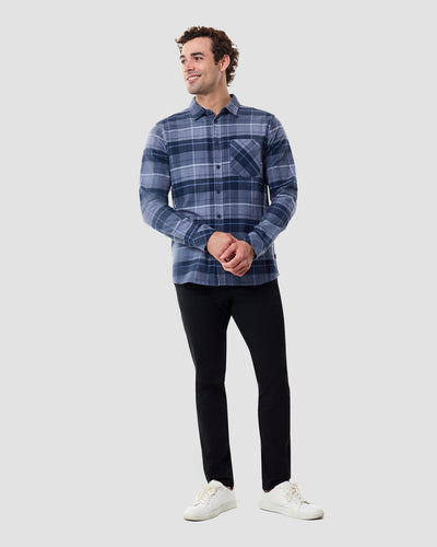 Fairbanks Flannel-Indigo Multi-Regular-Full--Model---L