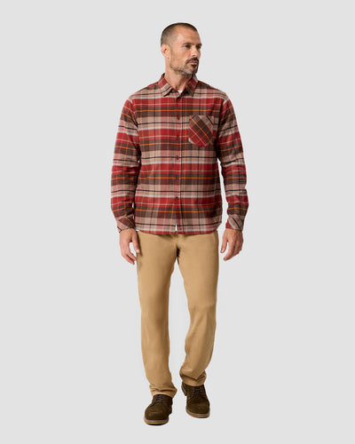 Fairbanks Flannel-Rusty Red Multi-Regular-Full--Model---L