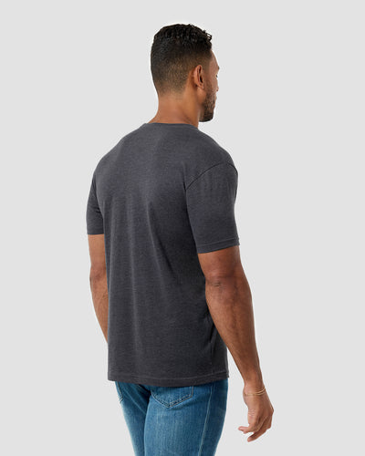 Galactic Grooves II Tee-Charcoal-Regular-Back--Model---L