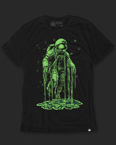 Galactic Ooze Glow-in-the-Dark Tee-Black-Regular-Glow--Model---L