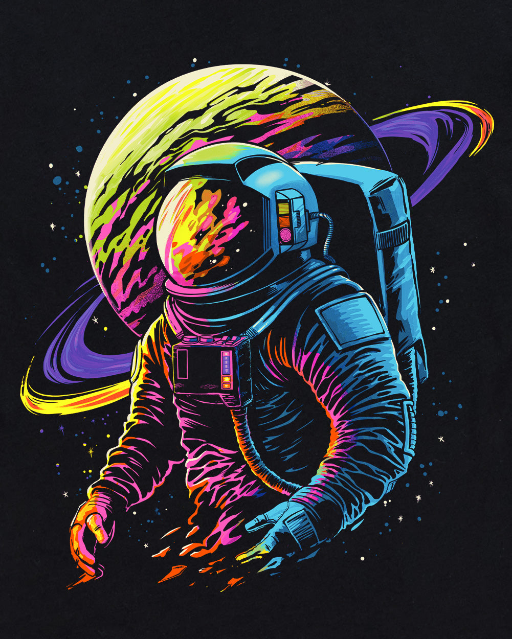 Galactic Return Youth Tee-Black-Regular-Design