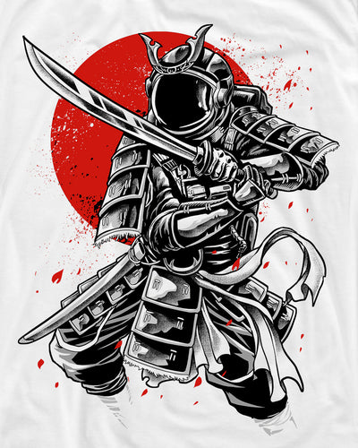 Galactic Warrior Tee-White-Regular-Swatch--Model---L