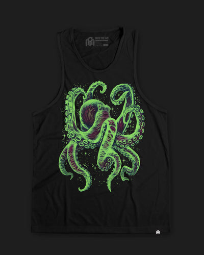 Gleaming Octo Glow-in-the-Dark Tank-Black-Regular-Glow--Model---L