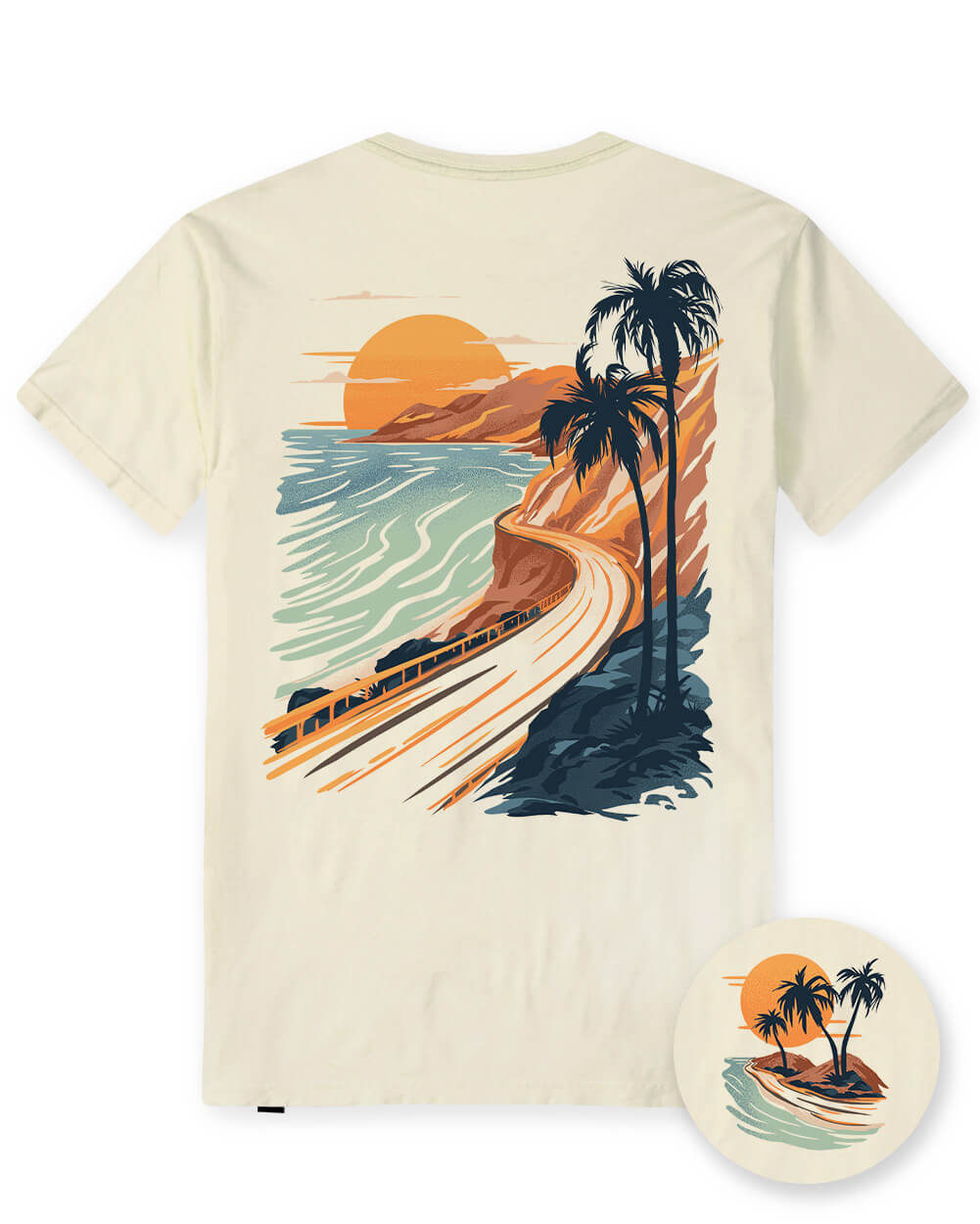 Golden Coast Vintage Tee-Vintage Natural-Regular-Mock--Model---L