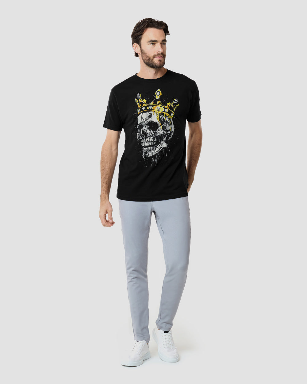 Golden Reign Tee-Black-Regular-Full--Model---L