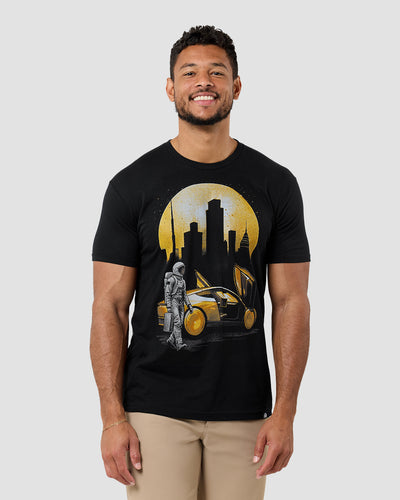 Golden Transit Glow-in-the-Dark Tee-Black-Regular-Front--Model---L