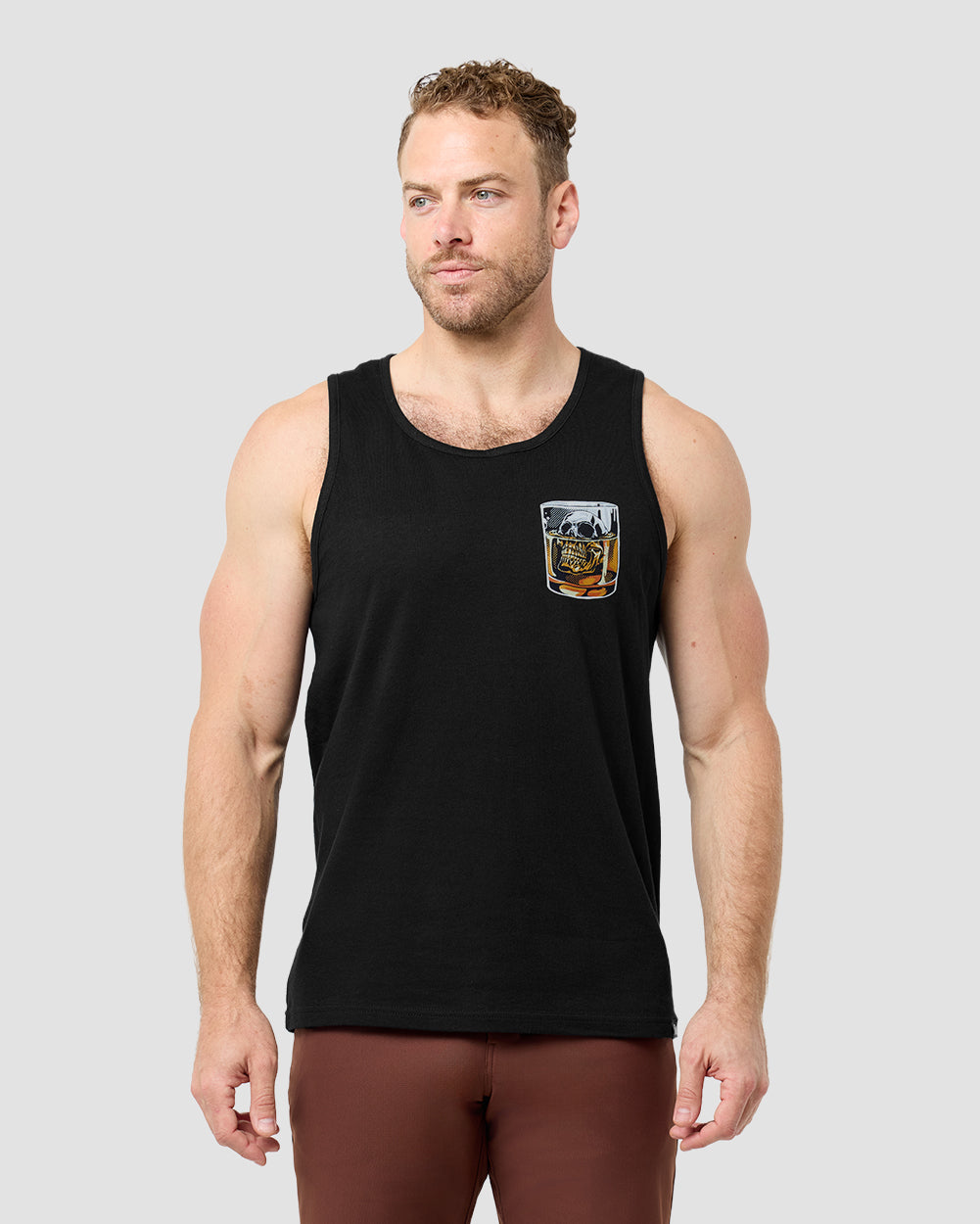 Dark Elixir Tank-Black-Regular-Front--Model---L
