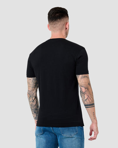 Astral Bones Glow-in-the-Dark Tee-Black-Regular-Back--Model---L