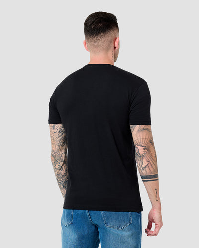 Distant Wanderer Tee-Black-Regular-Back--Model---L