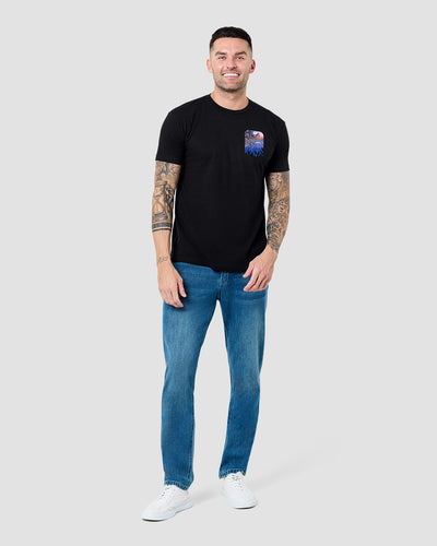 Fuji Bloom Tee-Black-Regular-Ful--Model---L