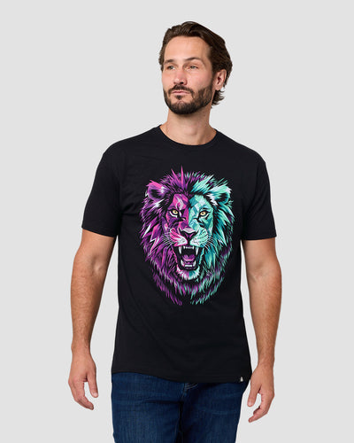 Alpha Roar Tee-Black-Regular-Front--Model---L
