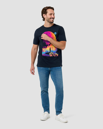 Astral Quest Tee-Sueded Navy-Regular-Full--Model---L
